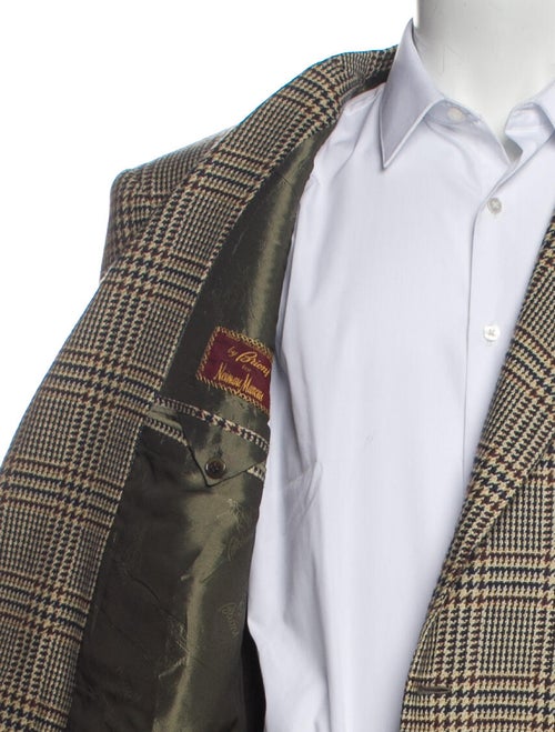 Brioni Cashmere Houndstooth Print Blazer
