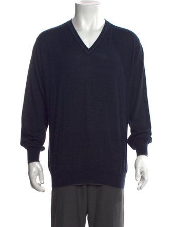 Brioni Wool V-Neck Pullover