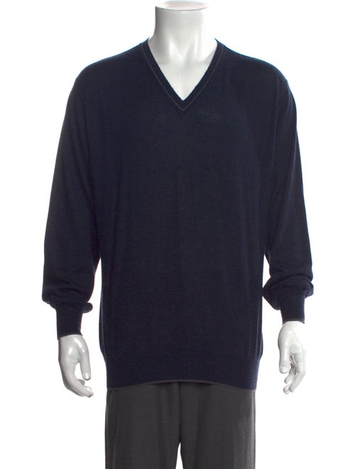 Brioni Wool V-Neck Pullover