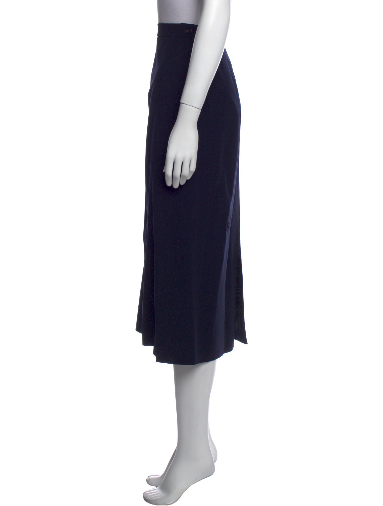 Brioni Virgin Wool Midi Length Skirt