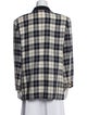 Brioni Wool Plaid Print Blazer