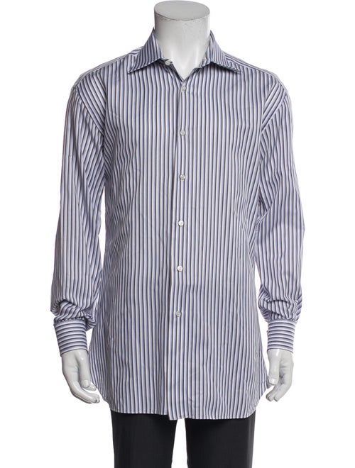Brioni Striped Long Sleeve Shirt