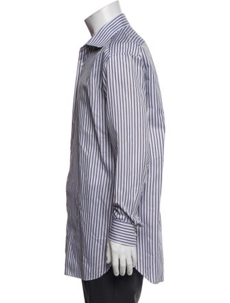 Brioni Striped Long Sleeve Shirt
