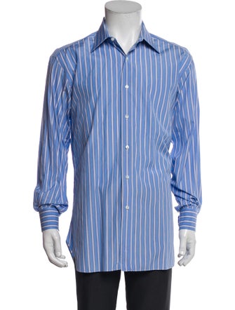 Brioni Striped Long Sleeve Shirt
