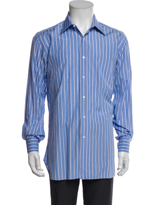 Brioni Striped Long Sleeve Shirt