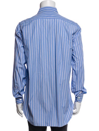 Brioni Striped Long Sleeve Shirt