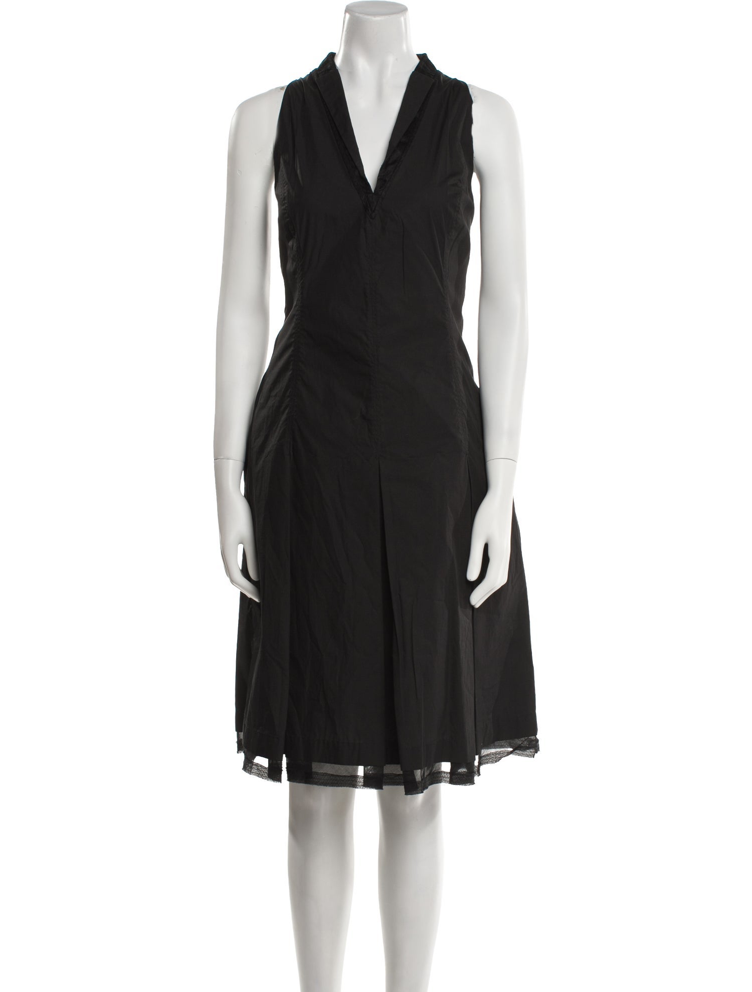 Brioni V-Neck Midi Length Dress