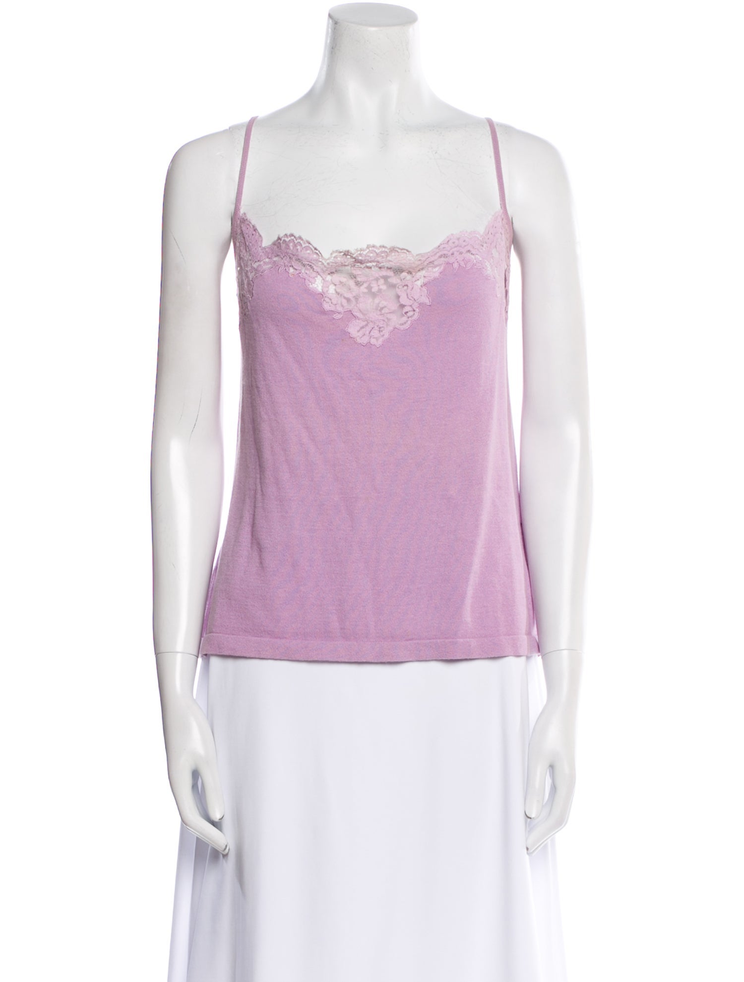 Brioni Square Neckline Sleeveless Top
