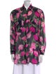Brioni Silk Floral Print Blouse