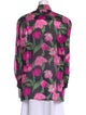 Brioni Silk Floral Print Blouse