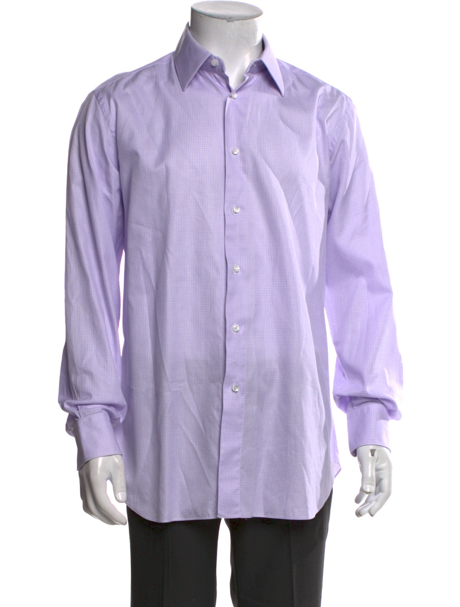 Brioni Striped Long Sleeve Dress Shirt