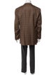 Brioni Wool Plaid Print Blazer