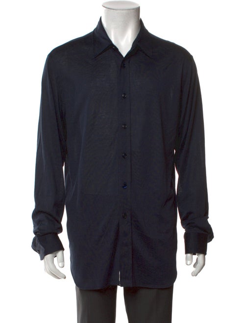 Brioni Silk Collar Polo Shirt