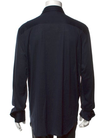 Brioni Silk Collar Polo Shirt