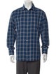 Brioni Plaid Print Long Sleeve Shirt