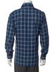 Brioni Plaid Print Long Sleeve Shirt
