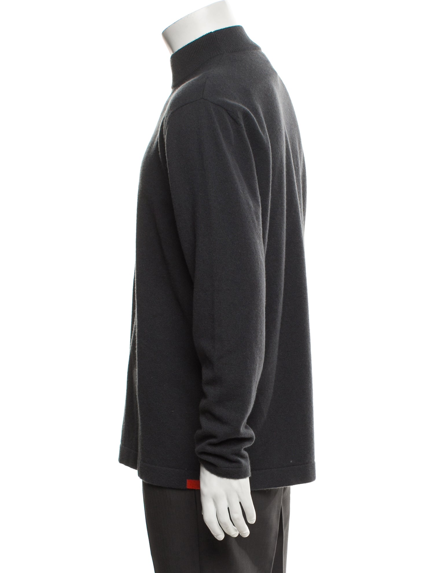 Brioni Cashmere Colorblock Pattern Pullover