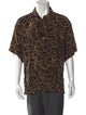 Brioni Printed Three-Quarter Sleeve Shirt