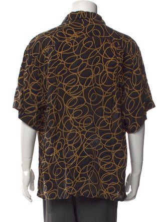 Brioni Printed Three-Quarter Sleeve Shirt