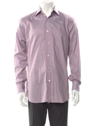 Brioni Striped Long Sleeve Shirt