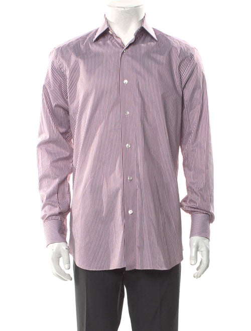 Brioni Striped Long Sleeve Shirt