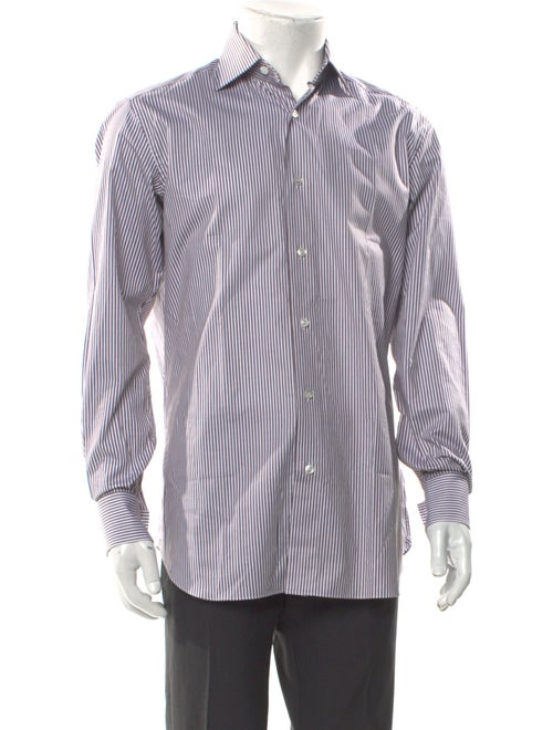 Brioni Striped Long Sleeve Shirt