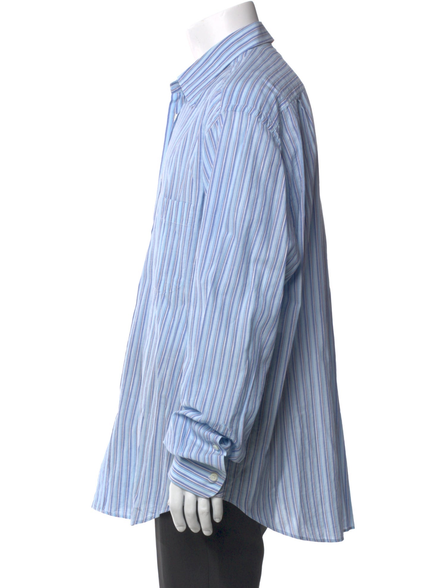 Brioni Striped Long Sleeve Shirt