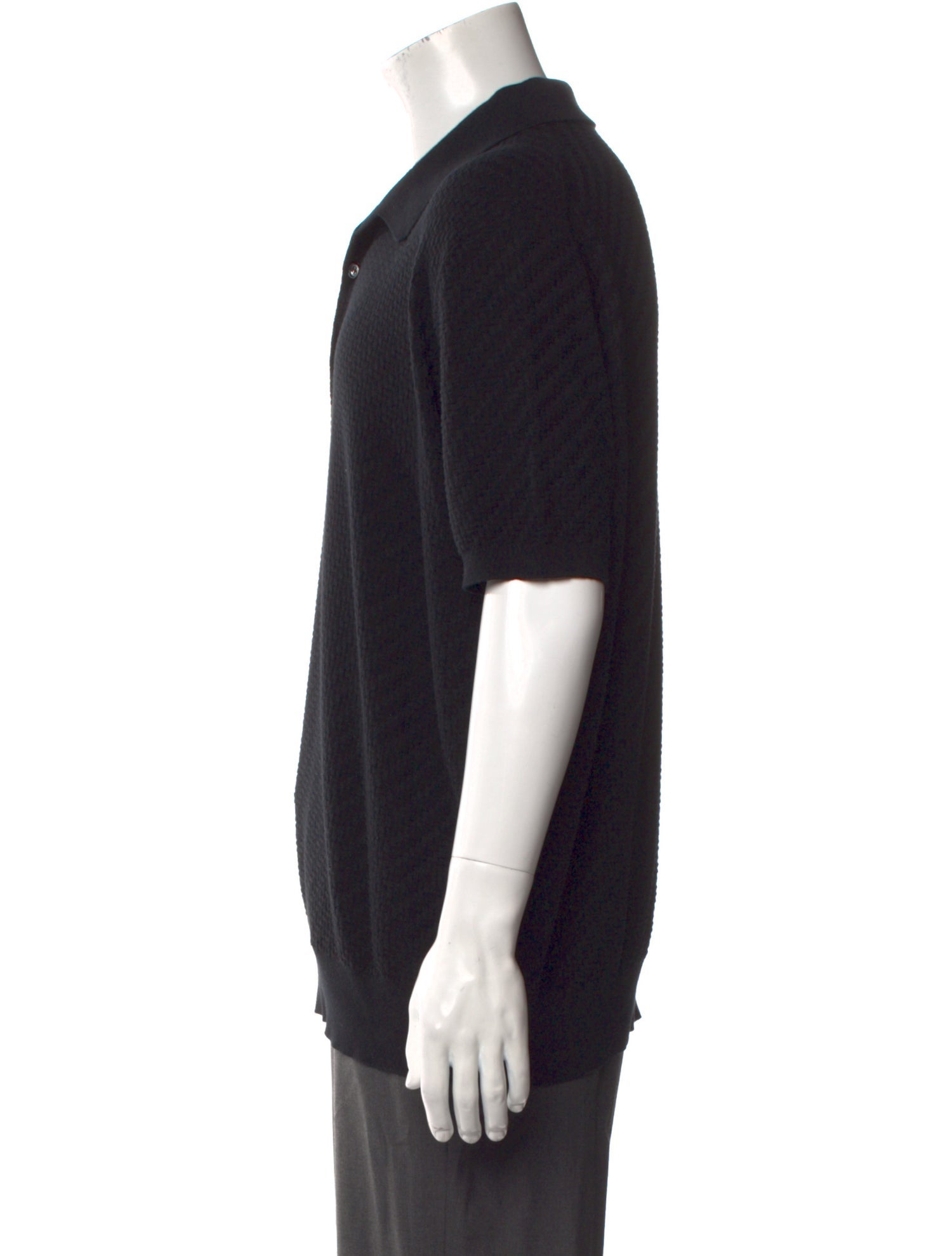 Brioni Crew Neck Short Sleeve Polo Shirt