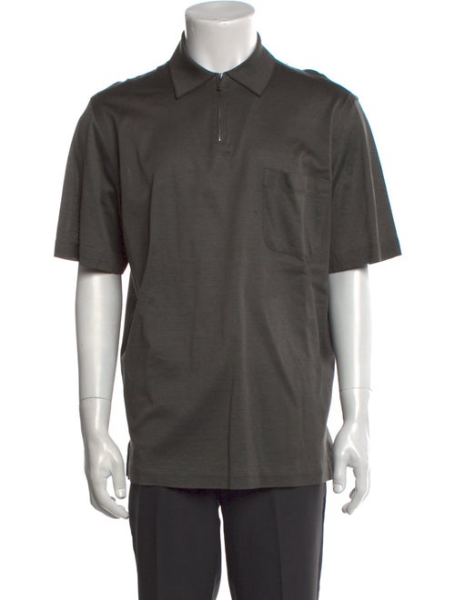 Brioni Collar Short Sleeve Polo Shirt