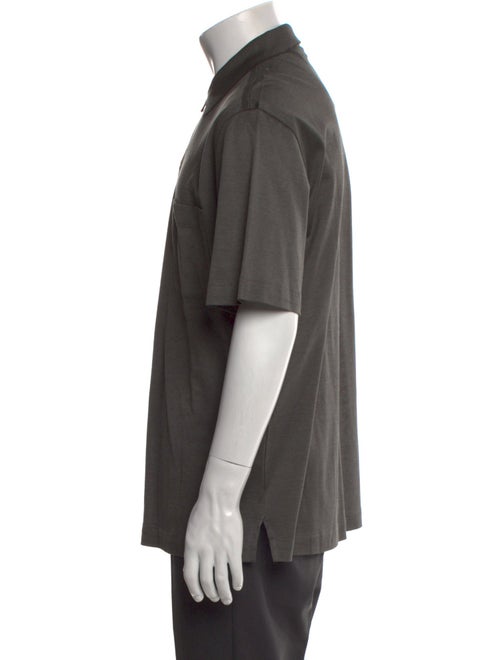 Brioni Collar Short Sleeve Polo Shirt