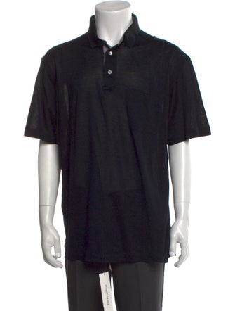 Brioni Collar Short Sleeve Polo Shirt