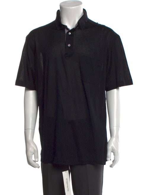 Brioni Collar Short Sleeve Polo Shirt