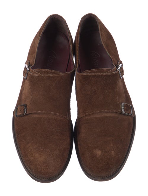 Brioni Suede Monk Straps