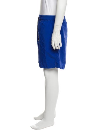 Brioni Embroidered Accent Swim Trunks