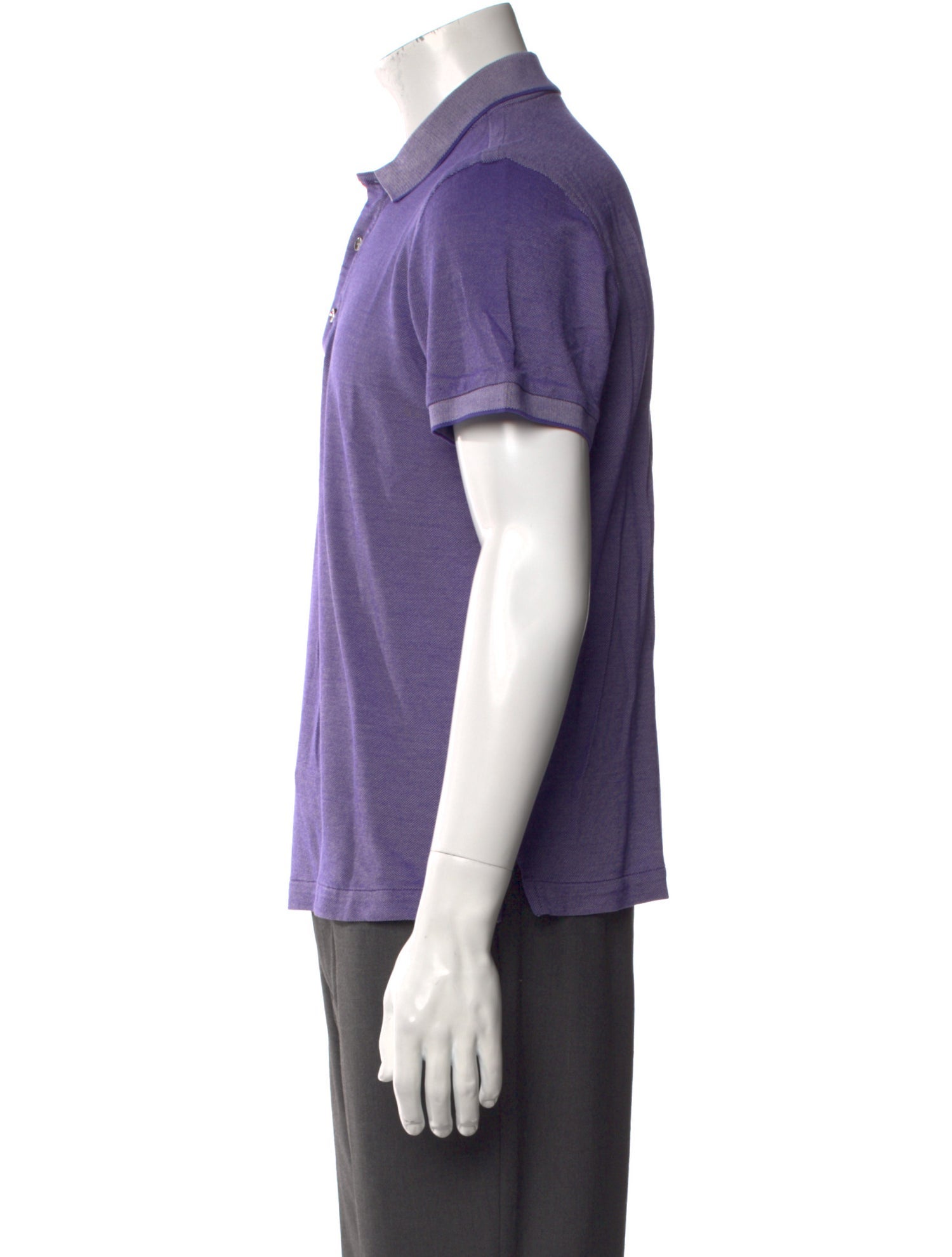 Brioni V-Neck Short Sleeve Polo Shirt