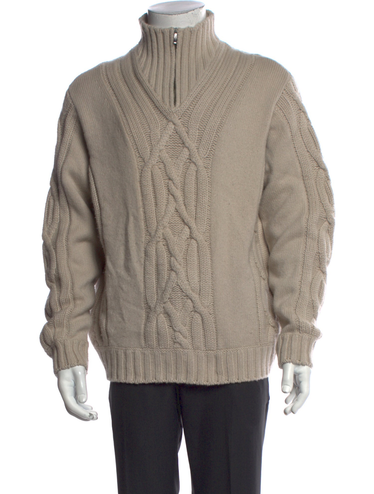 Brioni Cashmere Turtleneck Cardigan