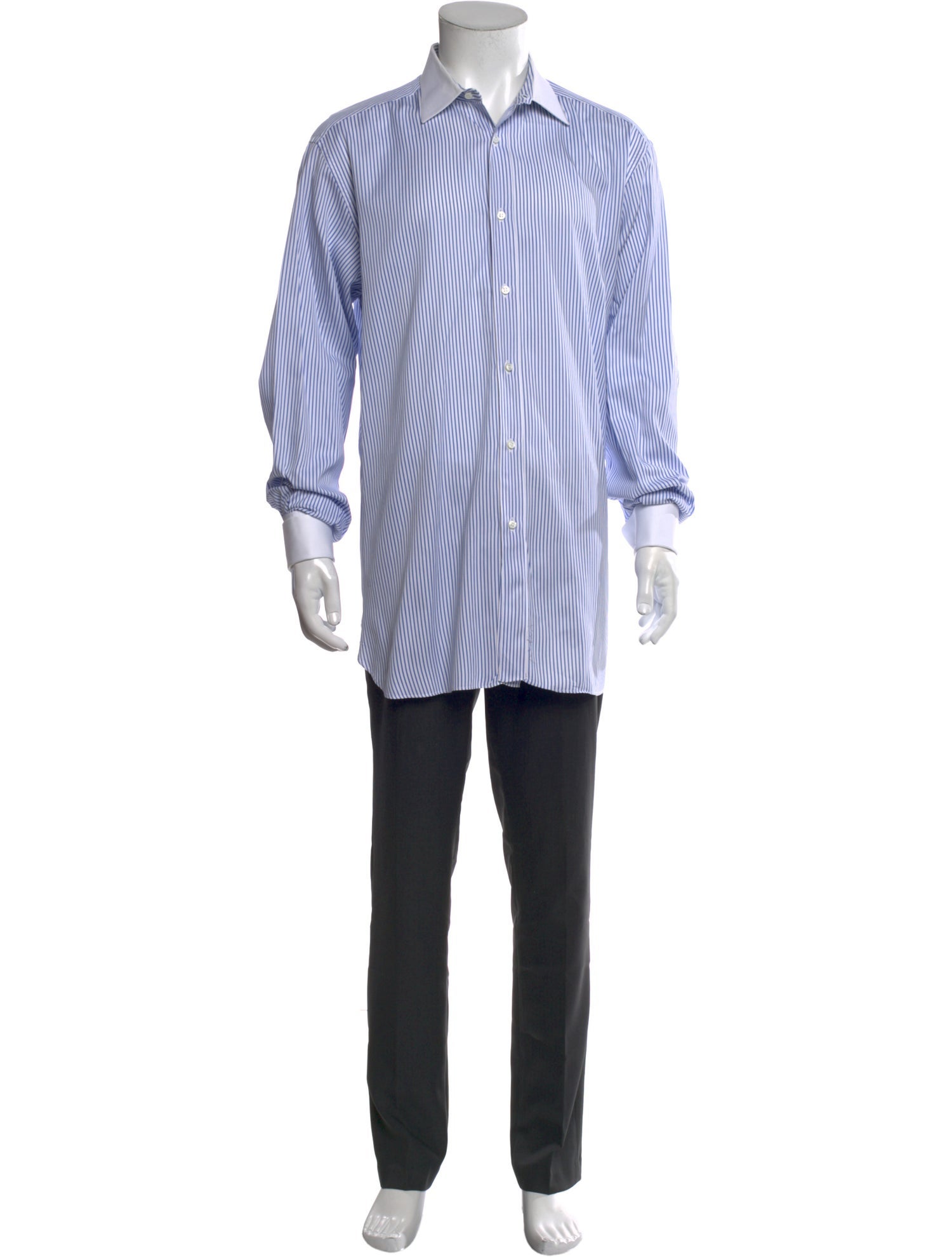 Brioni Striped Long Sleeve Shirt