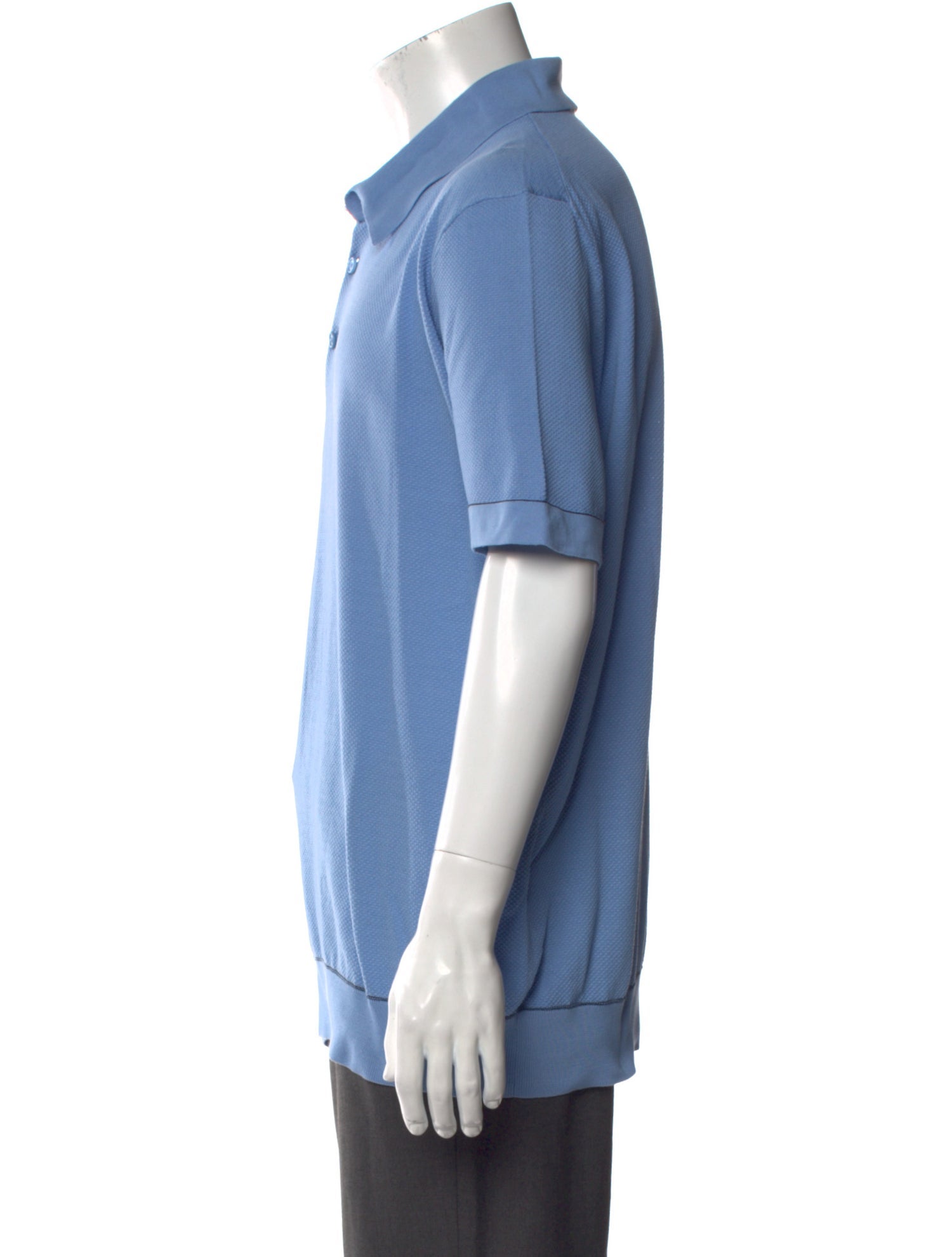 Brioni Collar Short Sleeve Polo Shirt