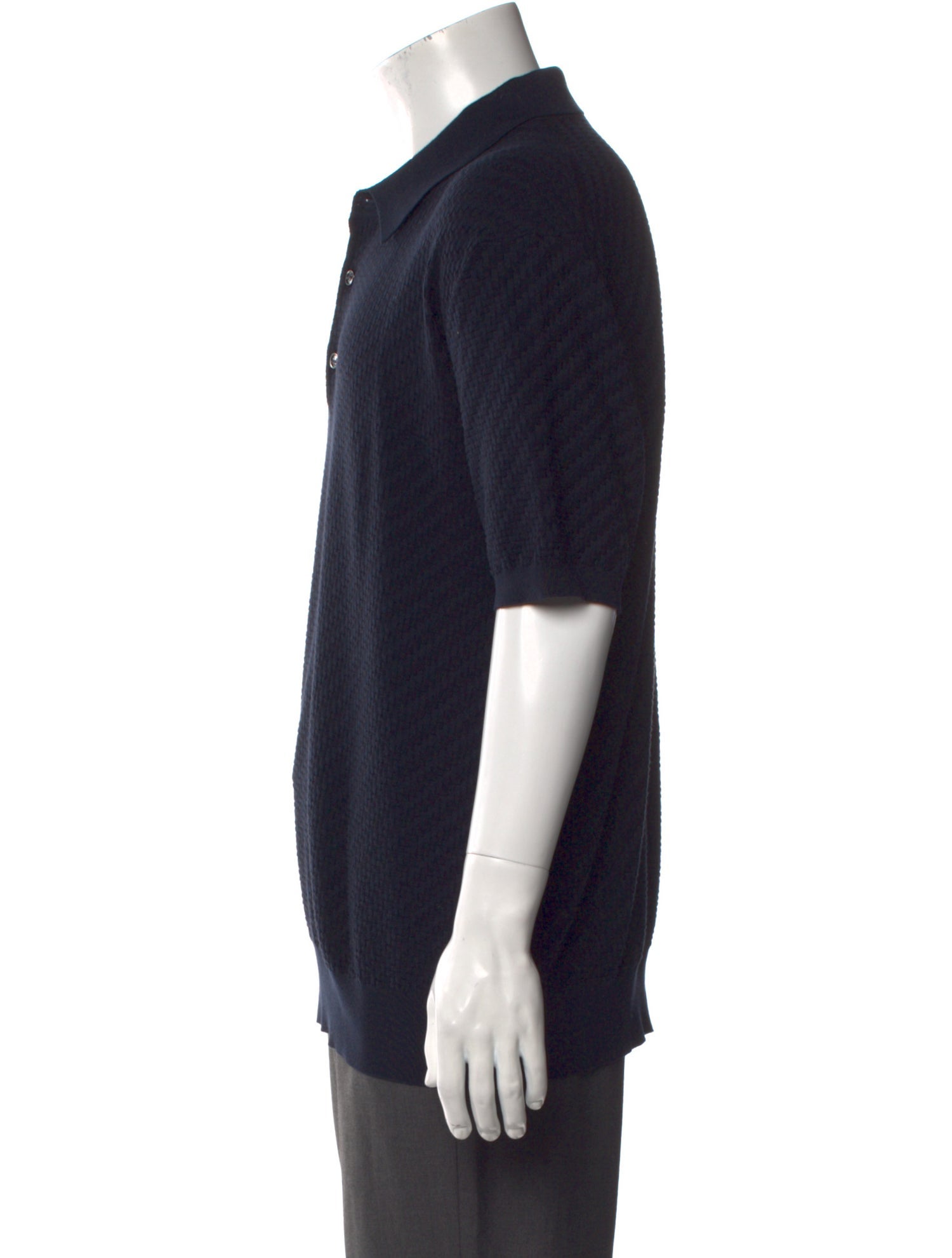 Brioni Collar Short Sleeve Polo Shirt