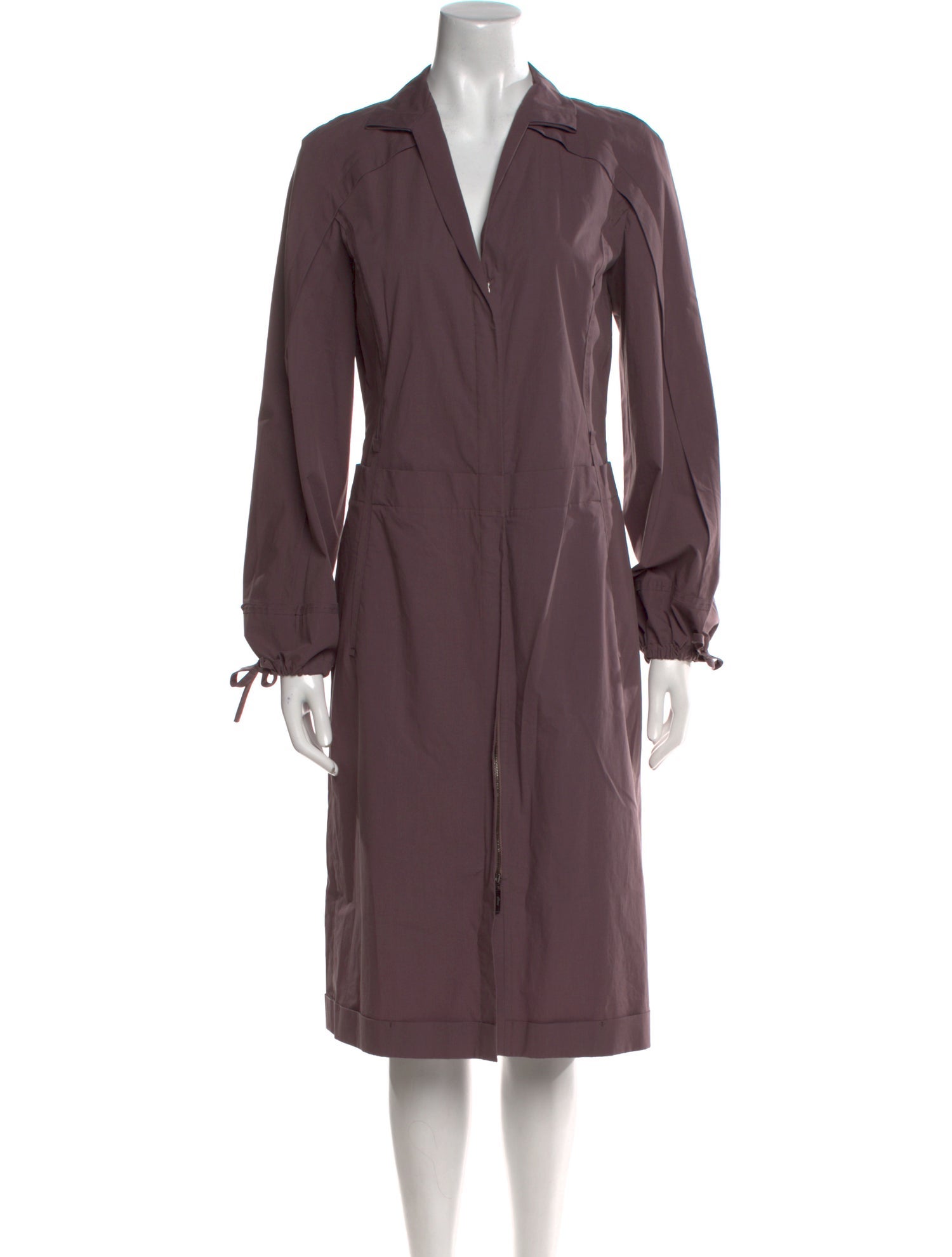 Brioni V-Neck Midi Length Dress