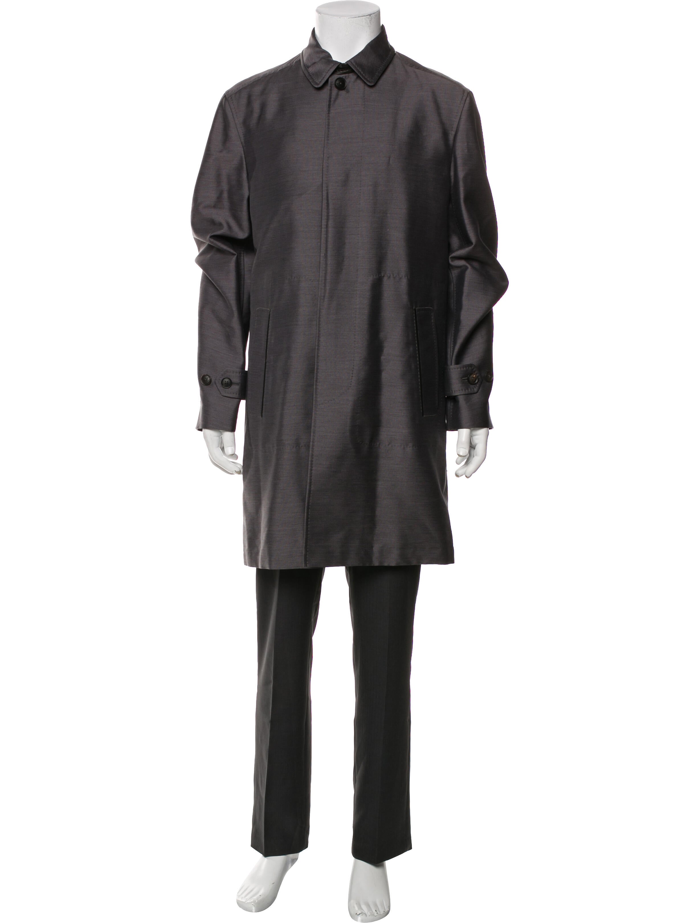 Brioni Mohair Trench Coat