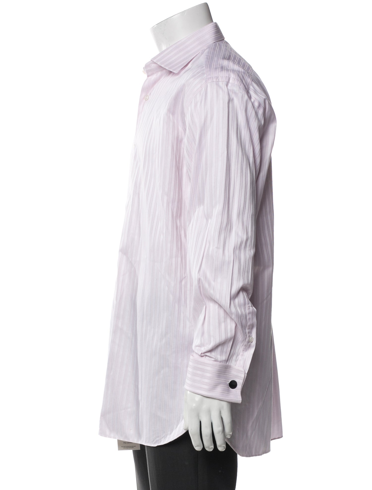 Brioni Striped Long Sleeve Dress Shirt