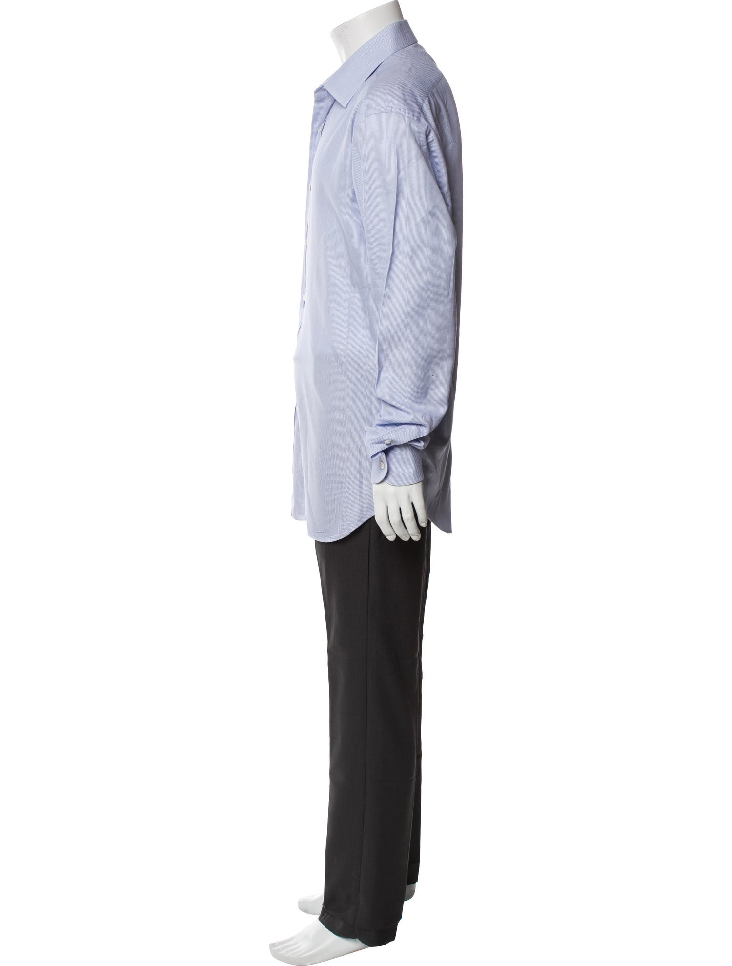 Brioni Striped Long Sleeve Dress Shirt