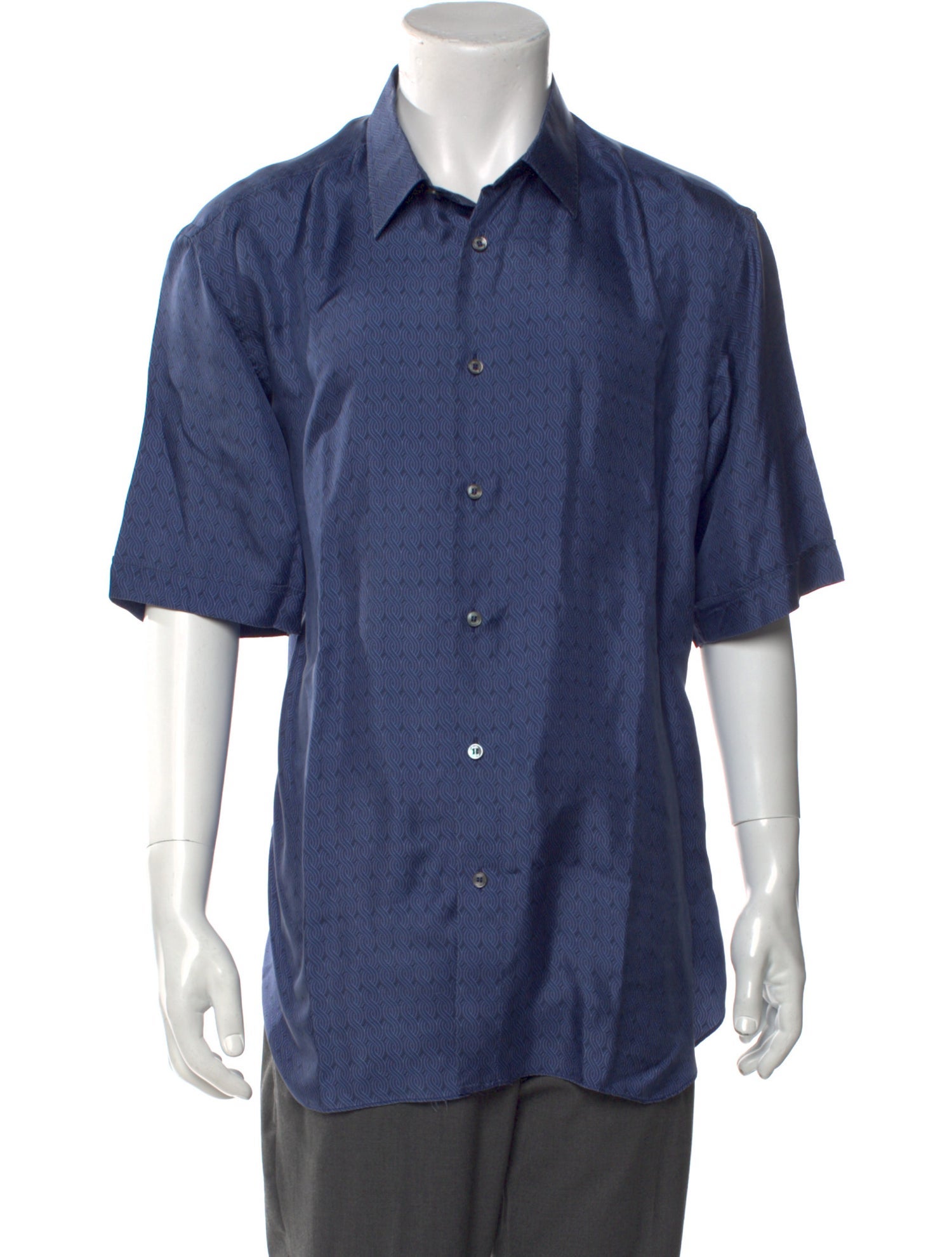 Brioni Silk Short Sleeve Shirt