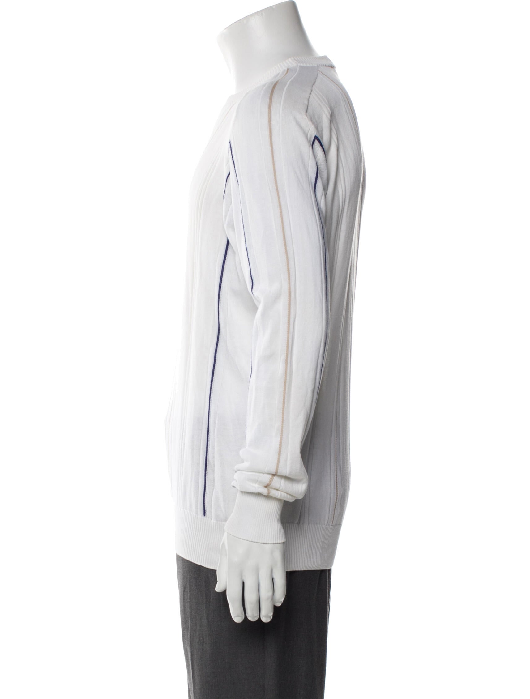 Brioni Striped Crew Neck Pullover