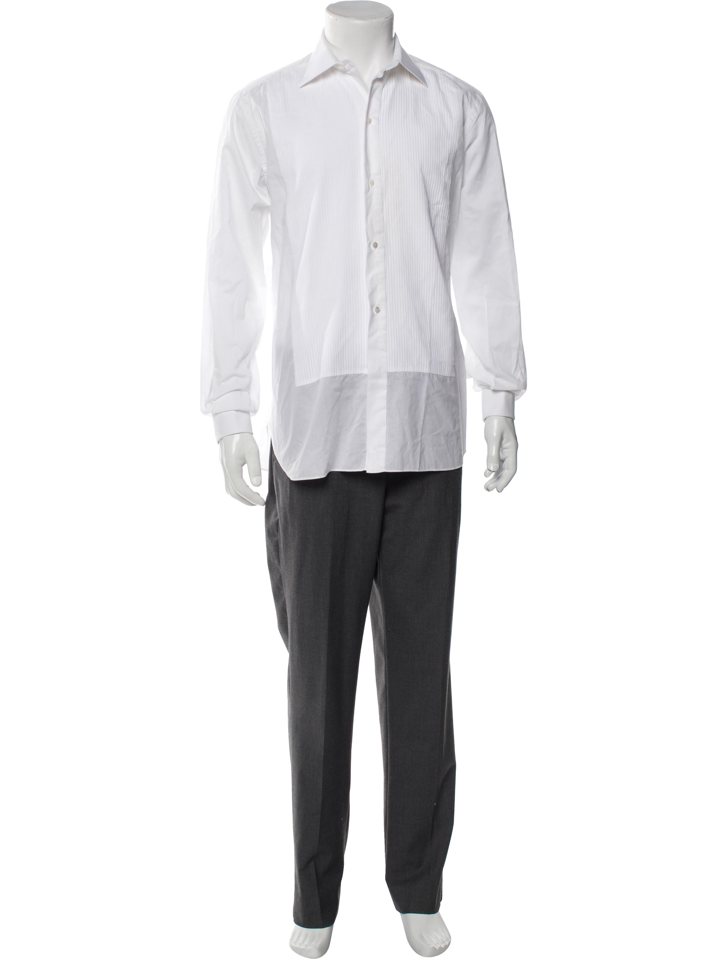 Brioni Long Sleeve Tuxedo Shirt