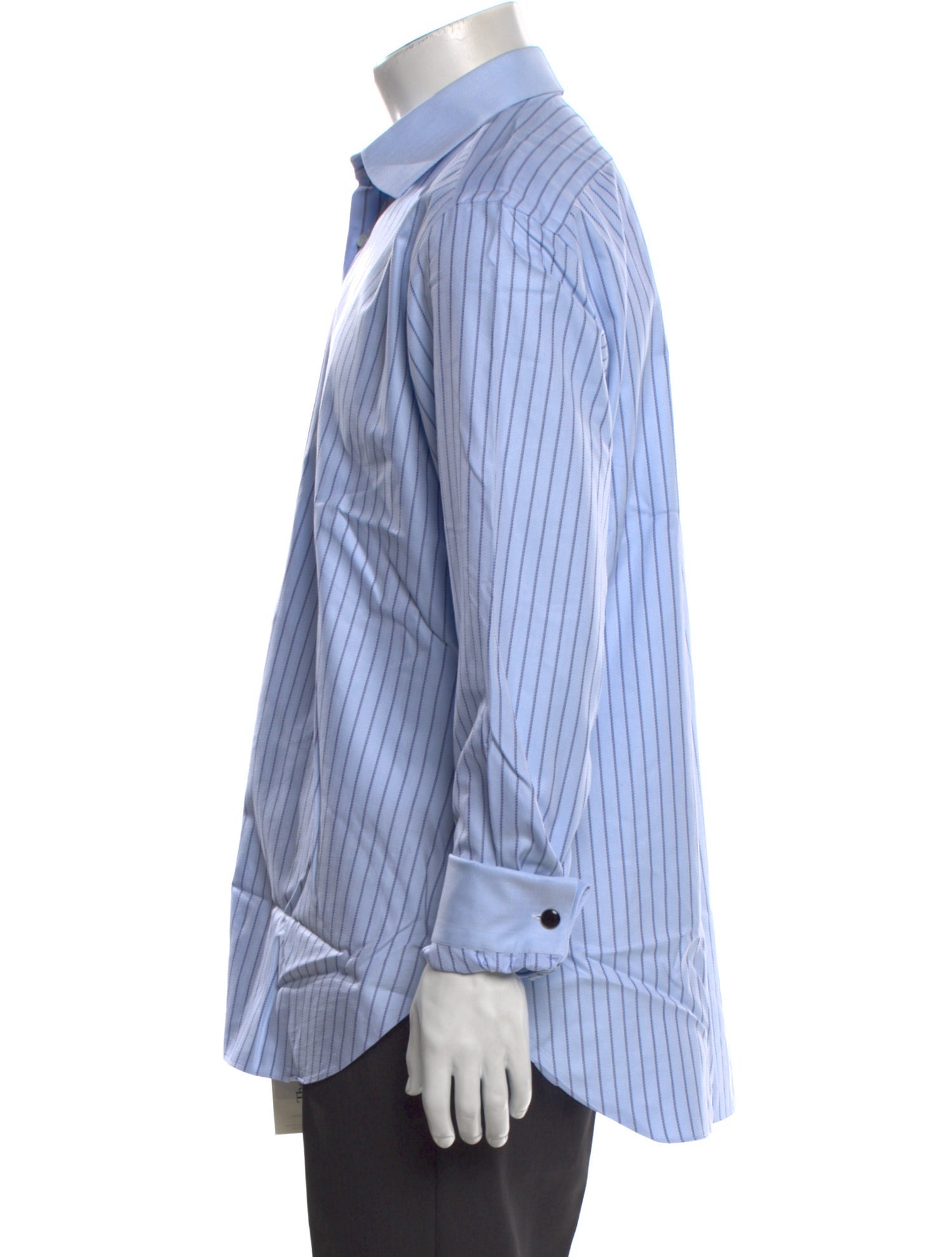 Brioni Striped Long Sleeve Dress Shirt