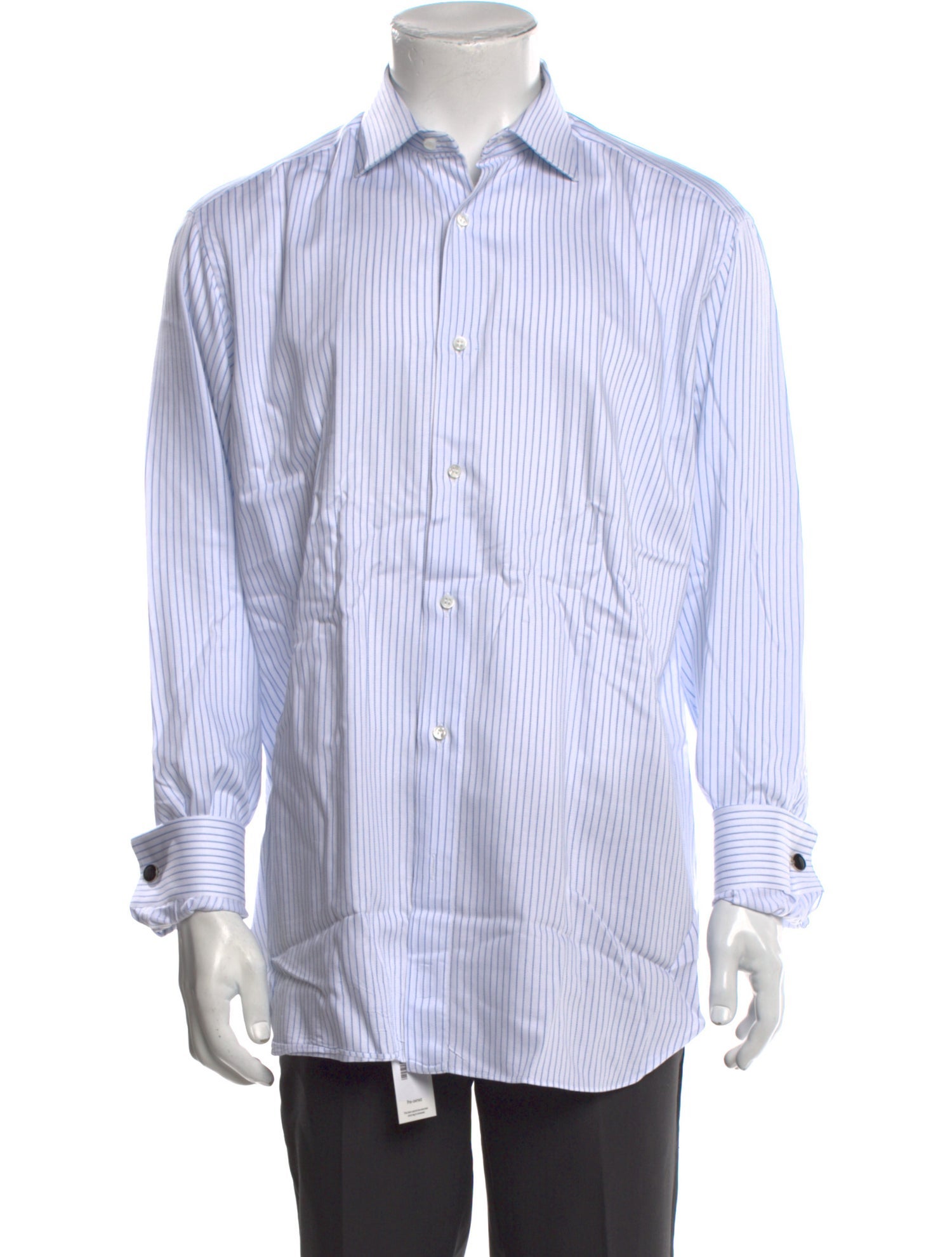 Brioni Striped Long Sleeve Dress Shirt