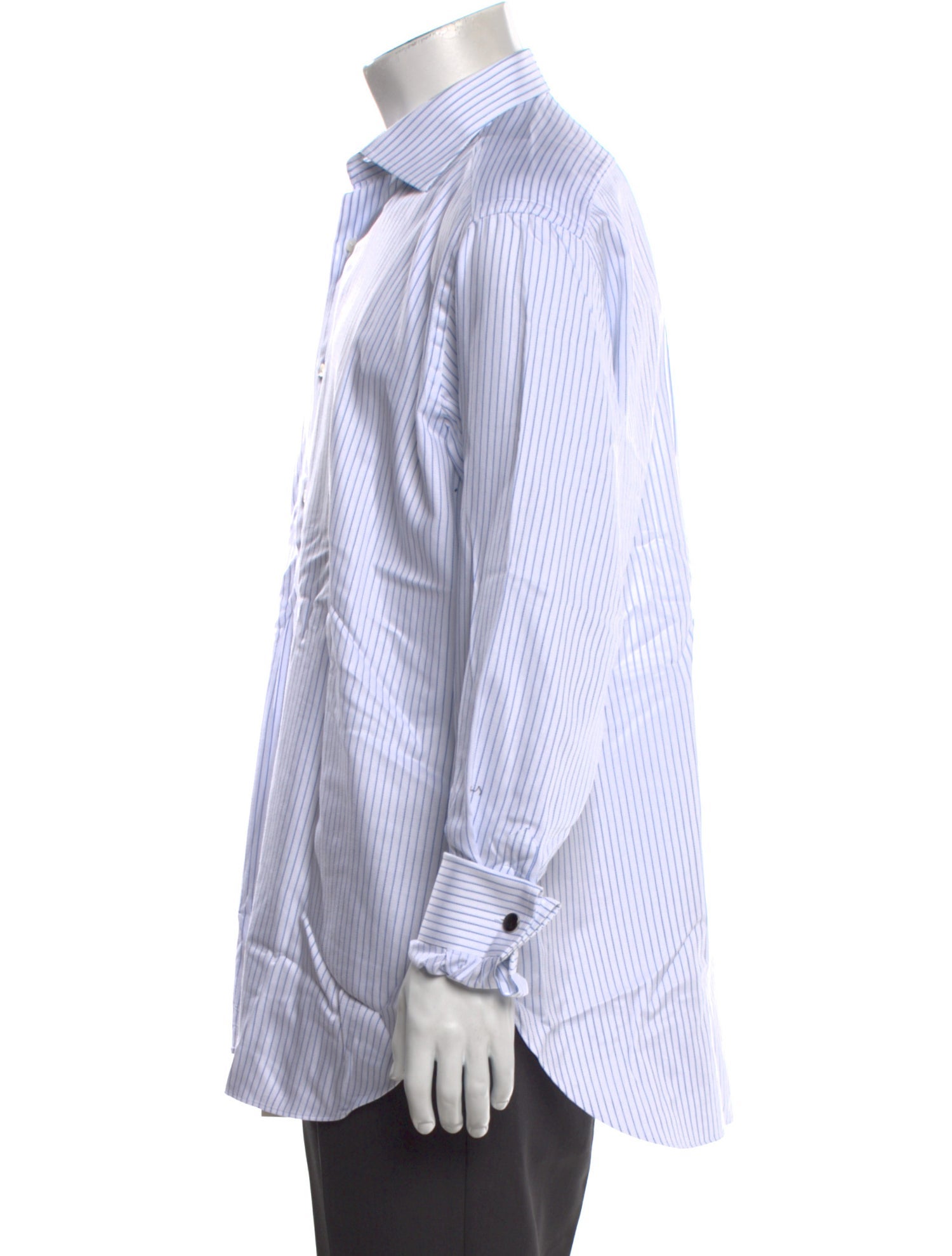 Brioni Striped Long Sleeve Dress Shirt