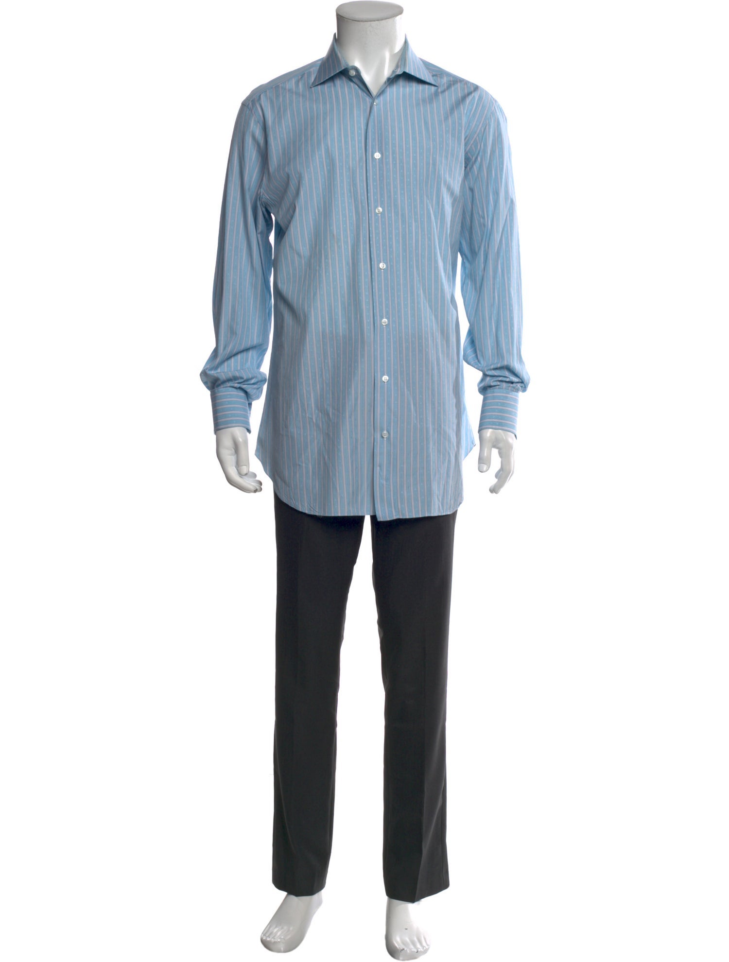 Brioni Striped Long Sleeve Shirt
